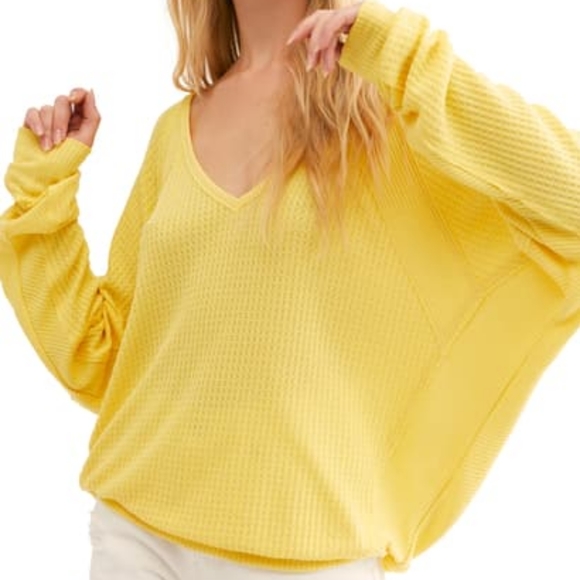 Free People Tops - NWT FREE PEOPLE Santa Clara Yellow/Thermal Top_NWT